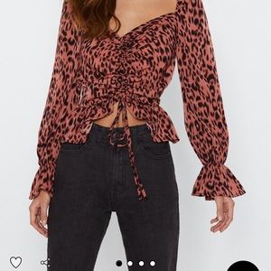 Leopard print blouse